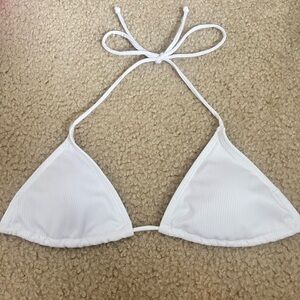 White triangle bikini top!